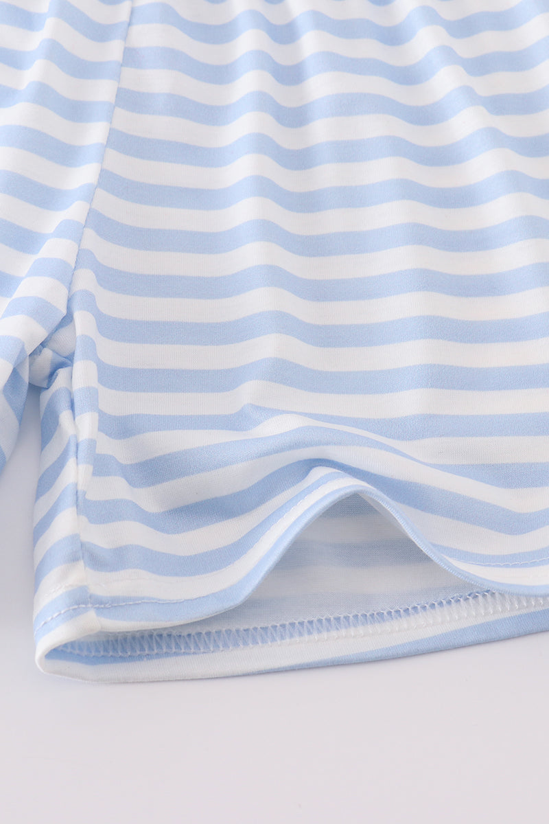 Red baseball embroidery boy set