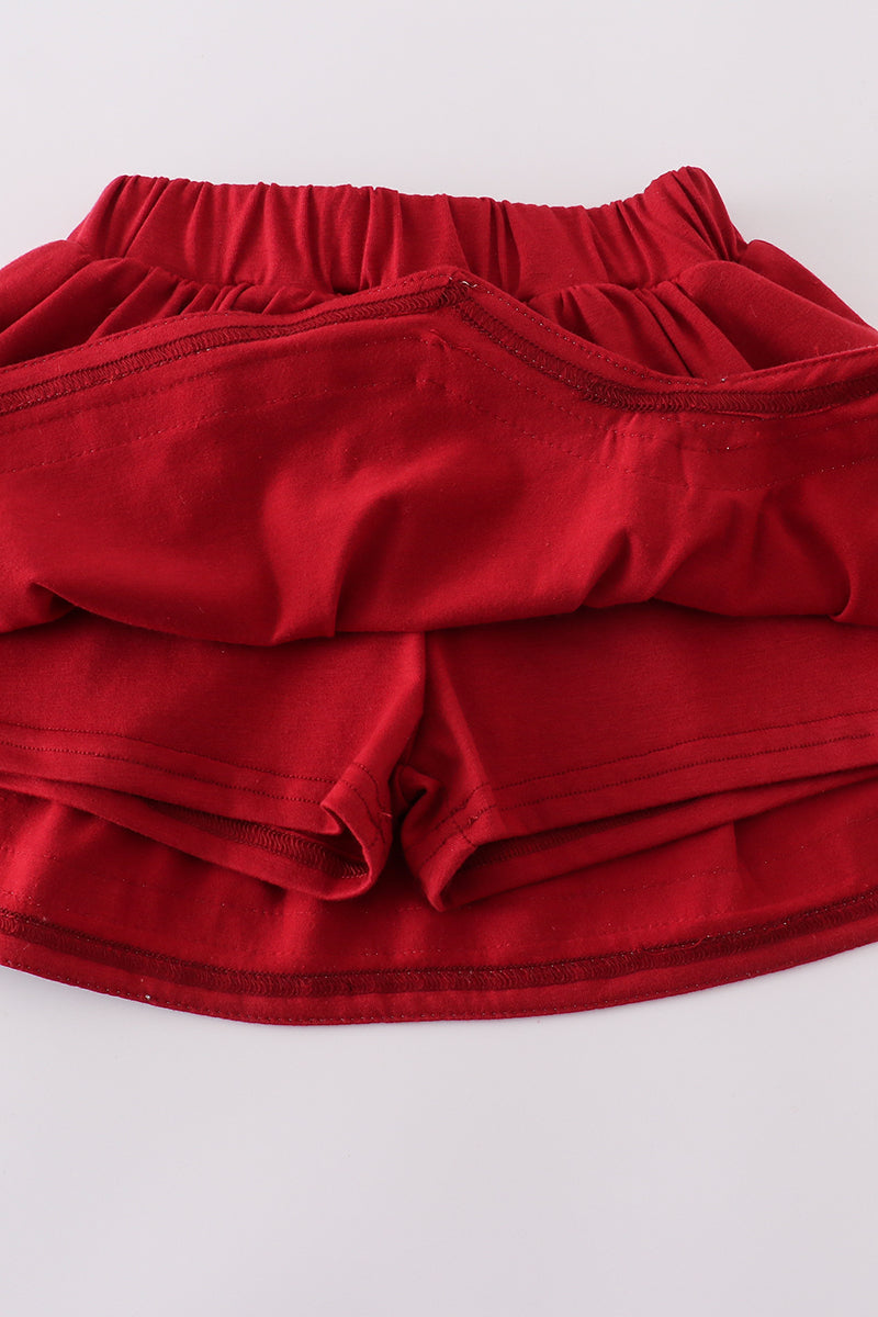 Alabama embroidery cheerleader skorts set