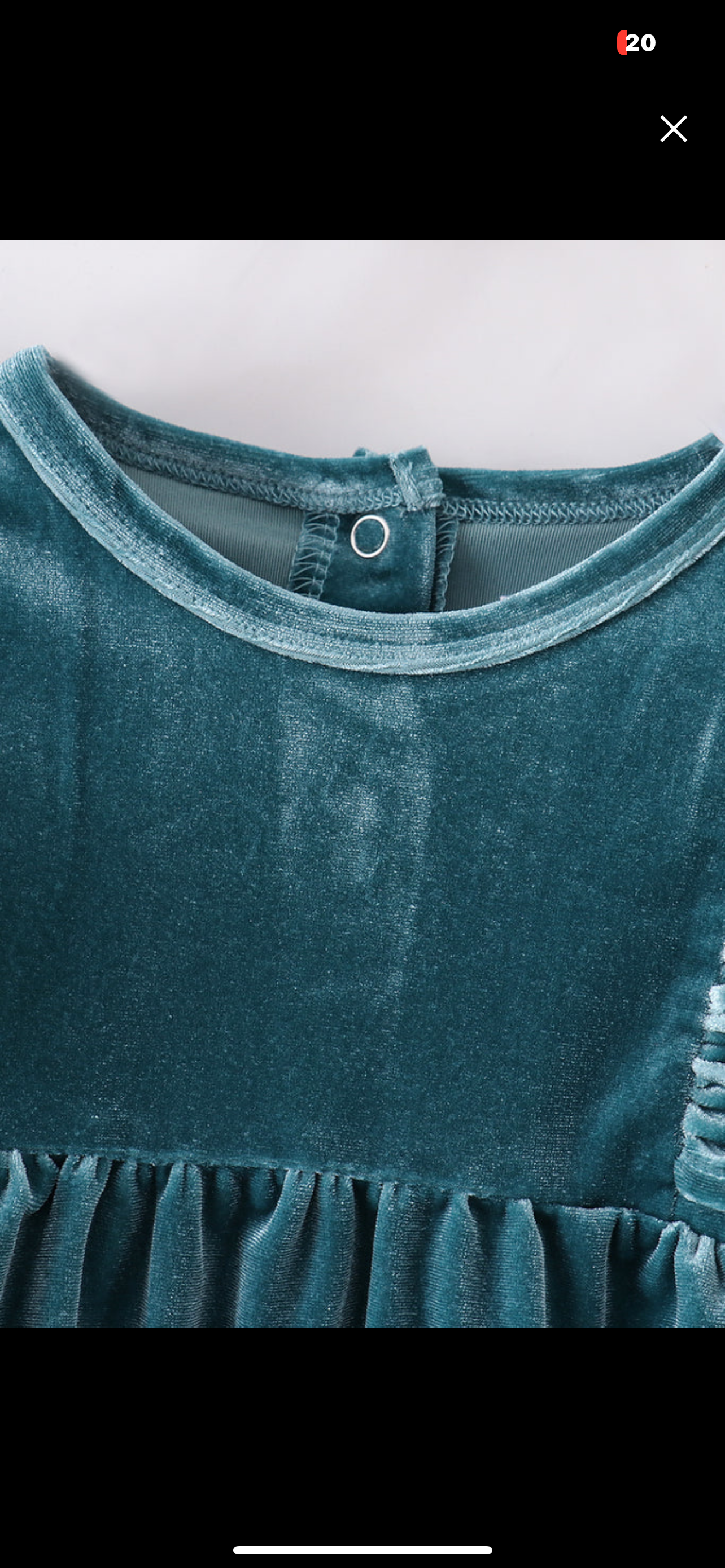 Teal Velvet Girl Bubble