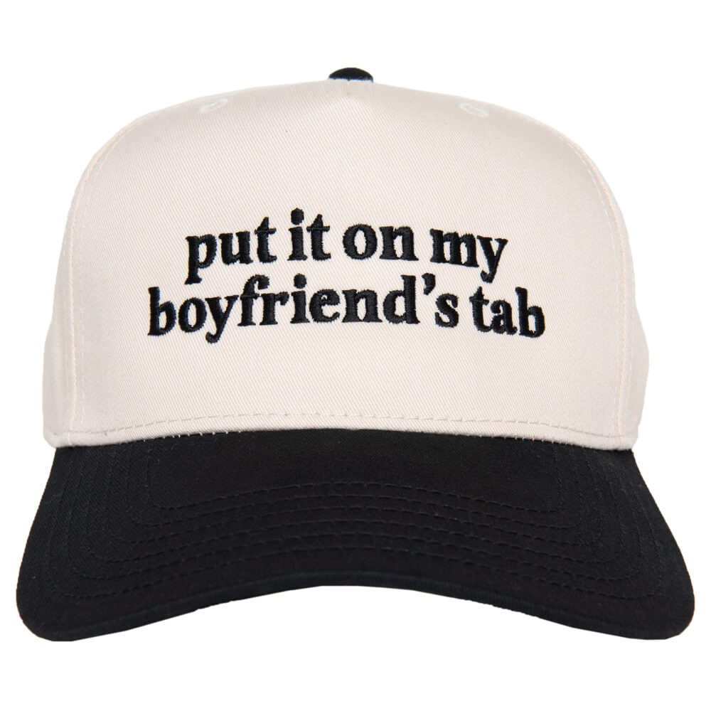 Put It On My Boyfriend's Tab Two Toned Vintage Hat