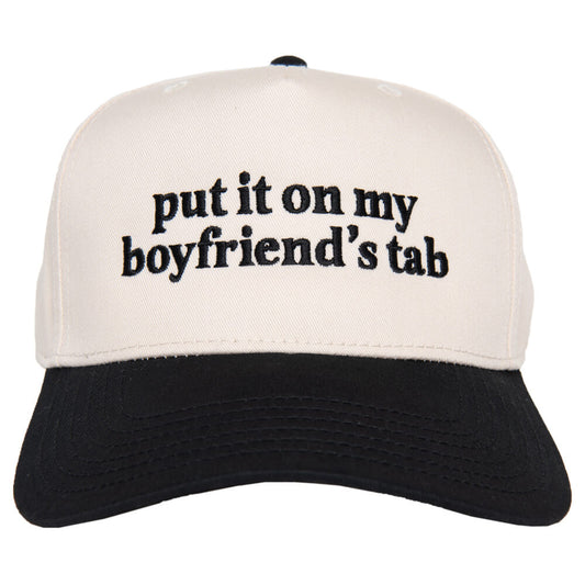 Put It On My Boyfriend's Tab Two Toned Vintage Hat