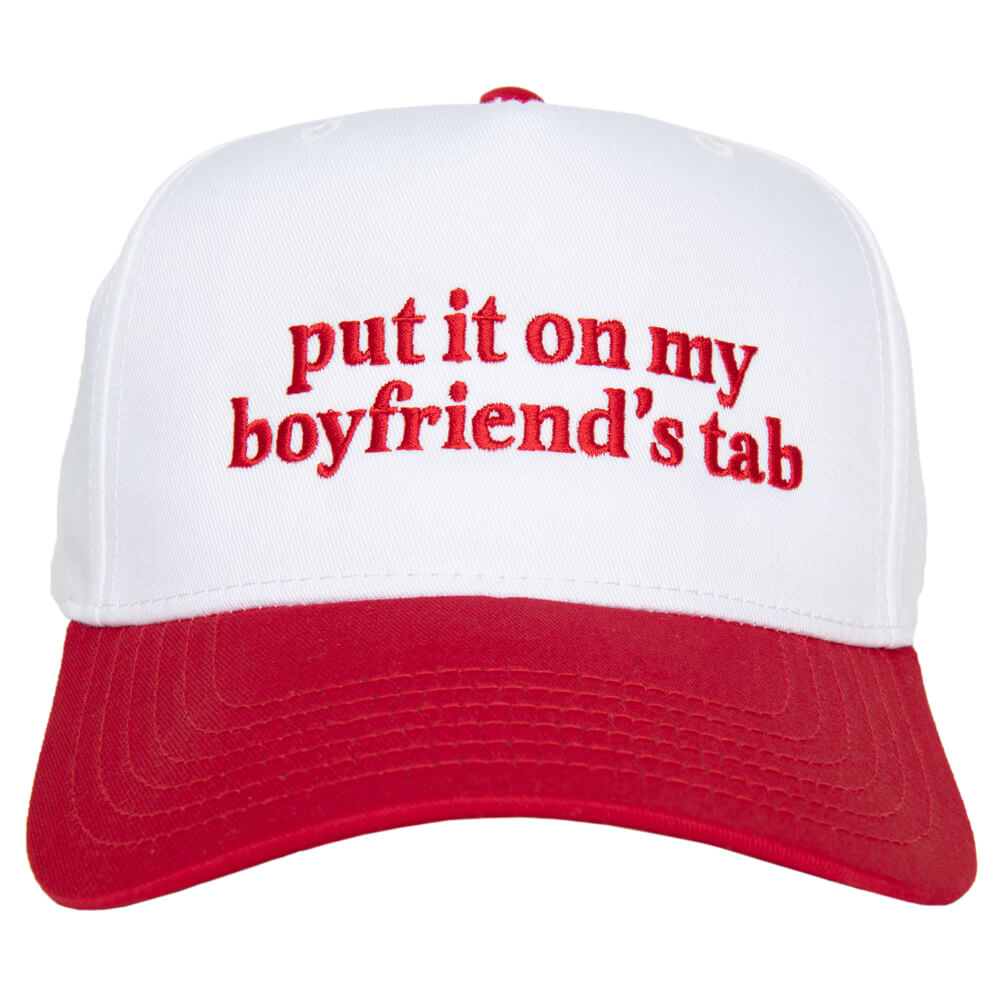Put It On My Boyfriend's Tab Two Toned Vintage Hat