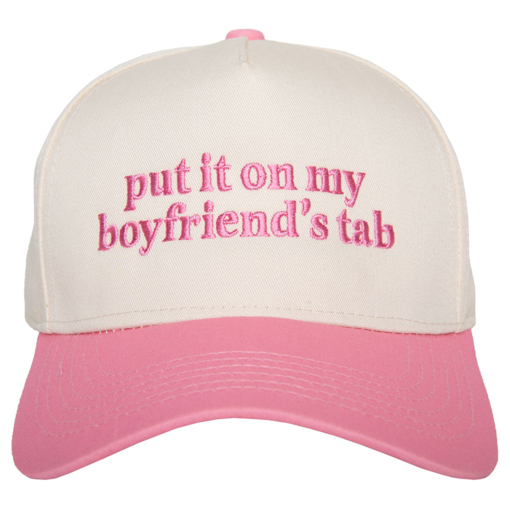 Put It On My Boyfriend's Tab Two Toned Vintage Hat