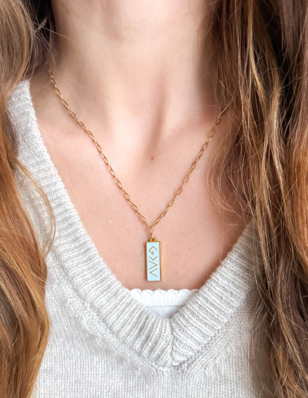 Enamel Highs and Lows Necklace