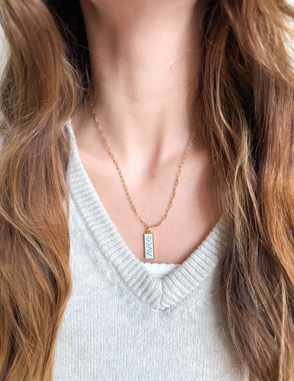 Enamel Highs and Lows Necklace