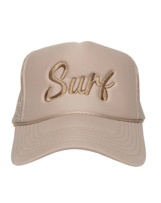 Surf Cursive Foam Trucker Hat