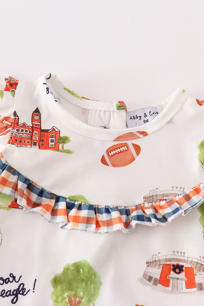 Auburn Football Tiger Newborn & Toddler Girl's Set