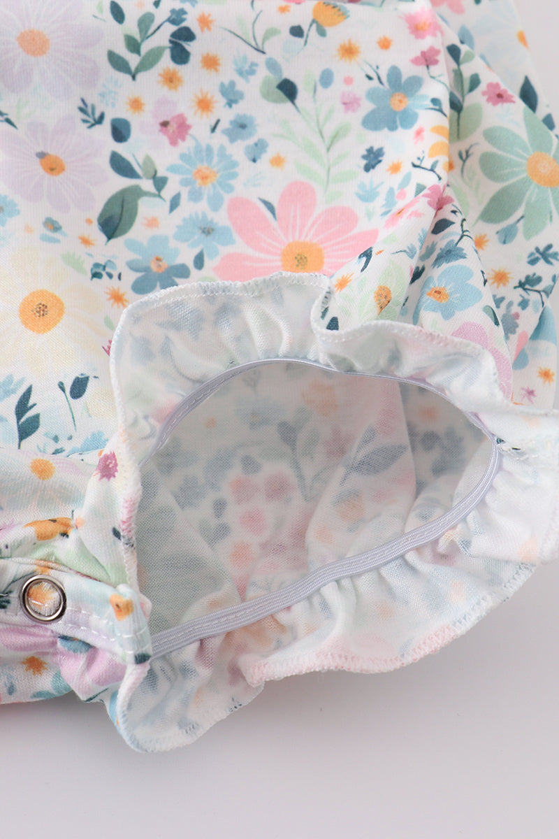 Spring Blossom Print Ruffle Bubble