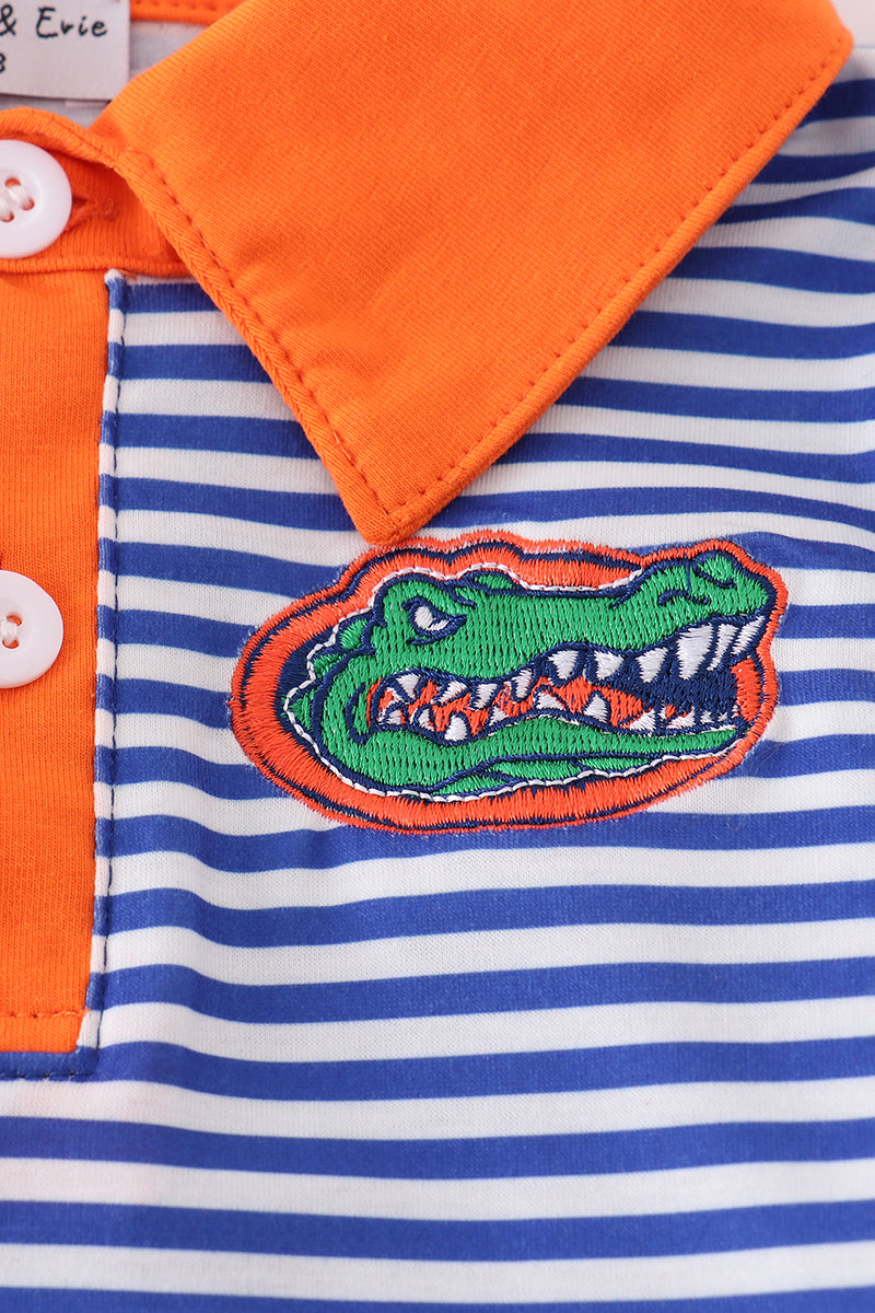Blue stripe Florida Gators embroider button down shirt