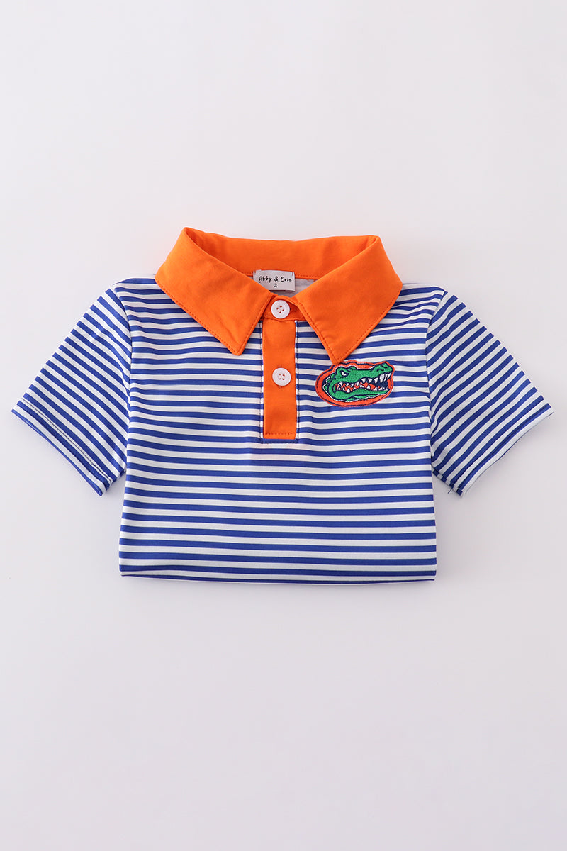 Blue stripe Florida Gators embroider button down shirt