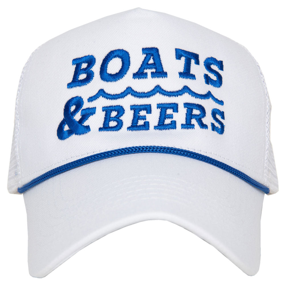 Boats & Beers Trucker Hat With Rope