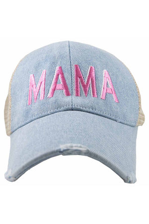 MAMA Denim Trucker Hat