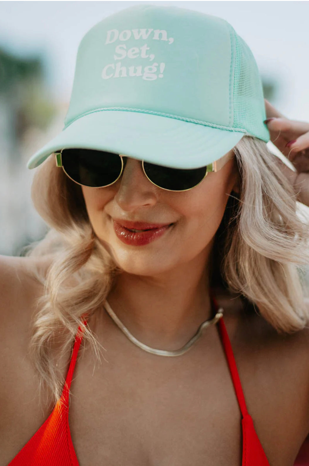 Down Set Chug Trucker Hat