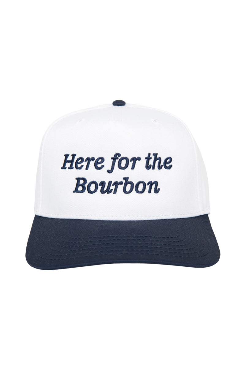 Here For The Bourbon Vintage Trucker Hat