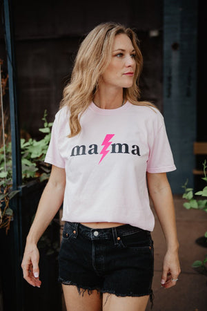 MAMA Lightening Bolt Graphic Tee