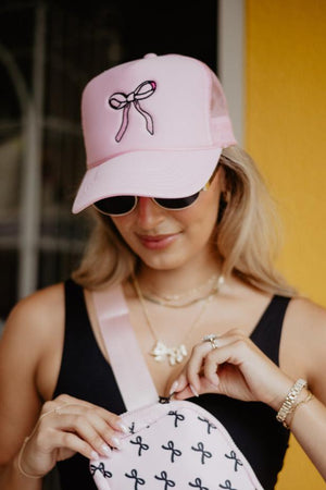 Coquette Pink Bow Hat