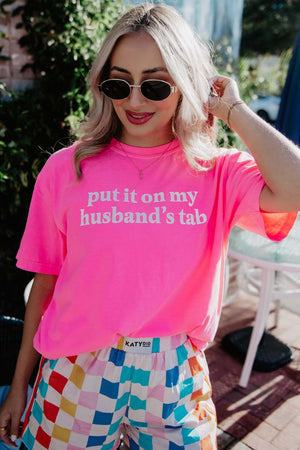 Put it on my Husband's Tab Short Sleeve Tee