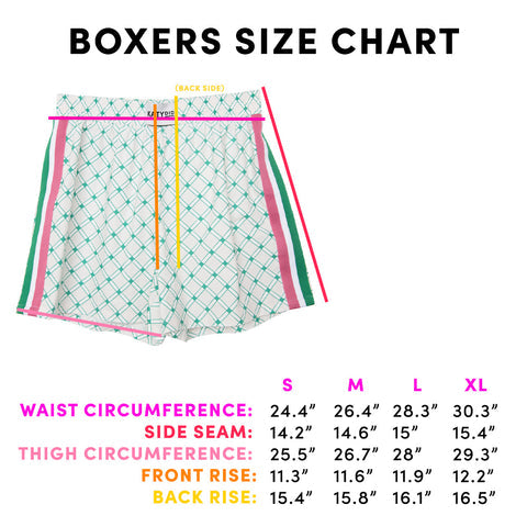 Pink Striped Ladies Boxer Shorts