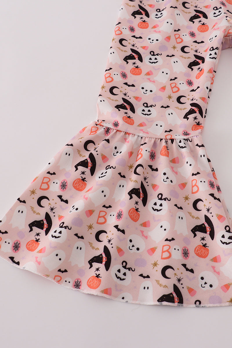 Purple french knot pants set