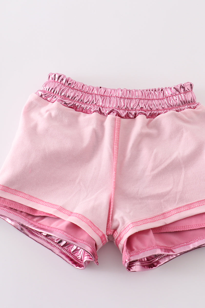 Pink laser shorts