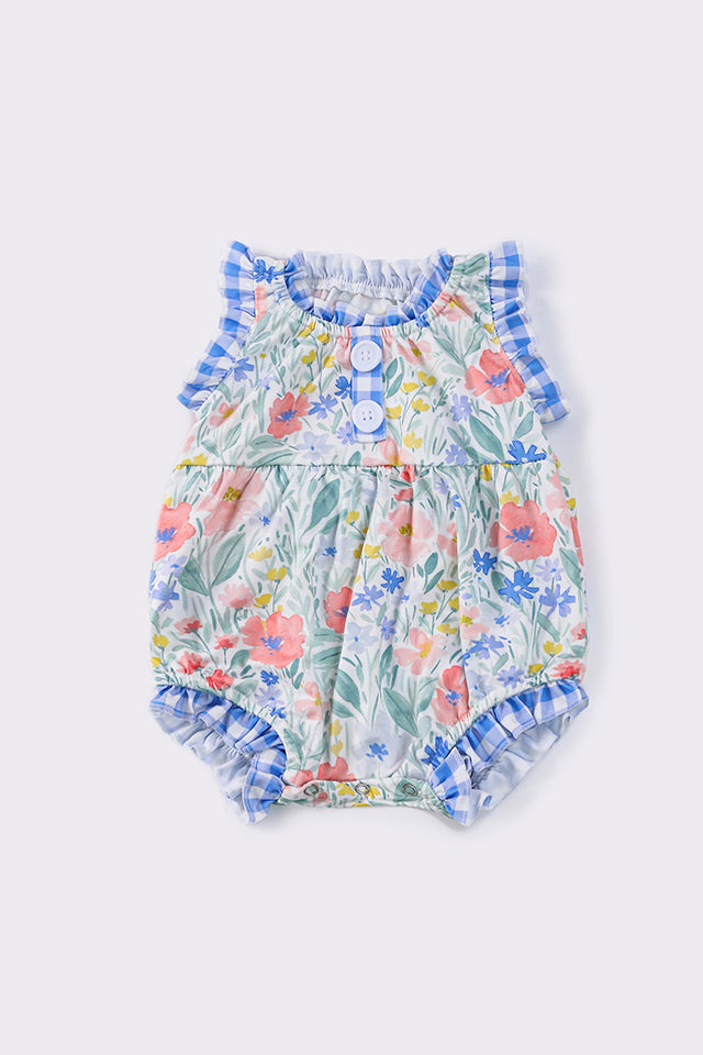 Blue Floral Baby Bubble