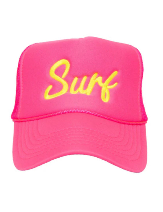 Surf Cursive Foam Trucker Hat