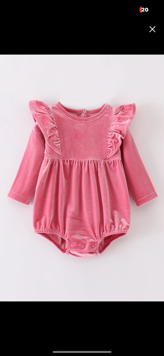 Pink Velvet Girl Bubble