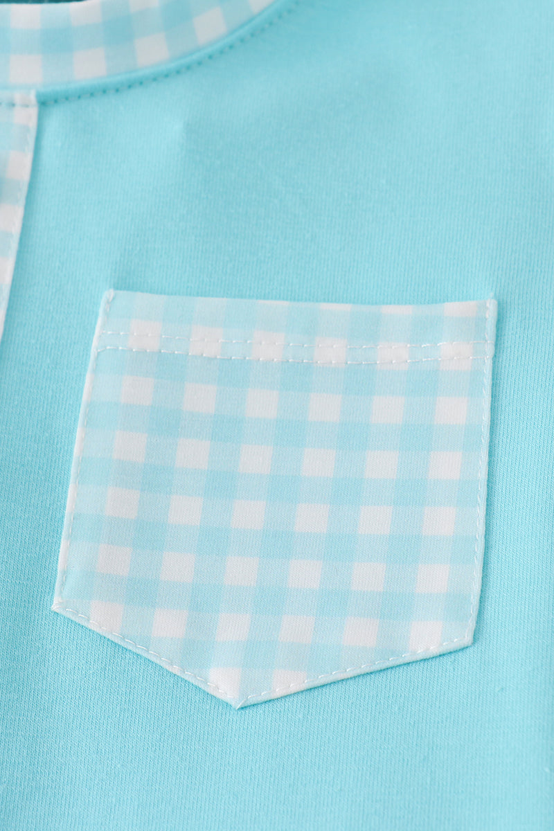 Blue aqua meadow boy set