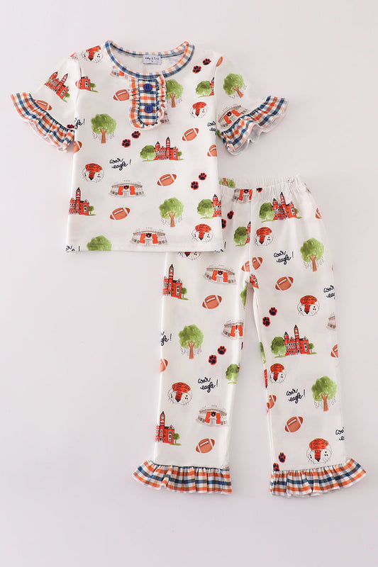 Auburn Football Tiger Girl's PJ Set