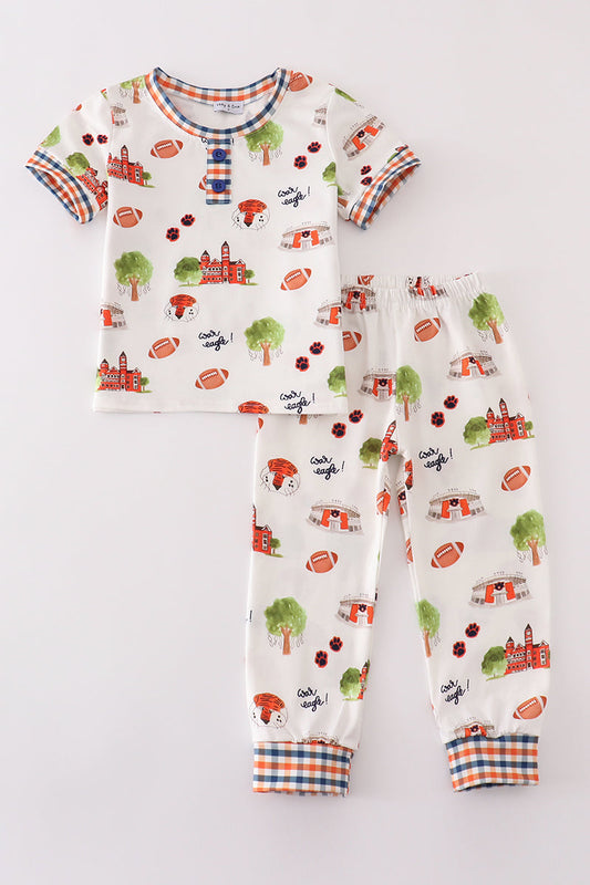 Auburn Football Tiger Boy's PJ Set