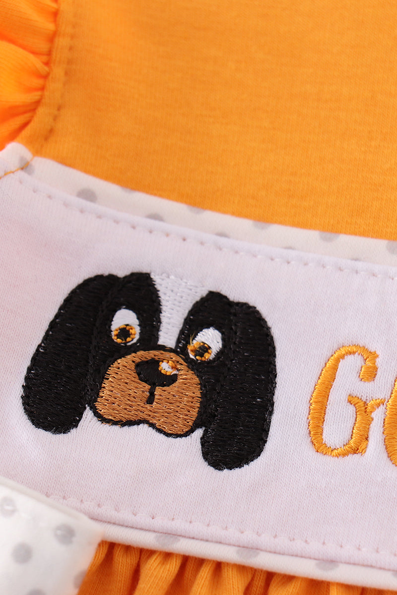 Orange go vols embroidery girl bloomer set