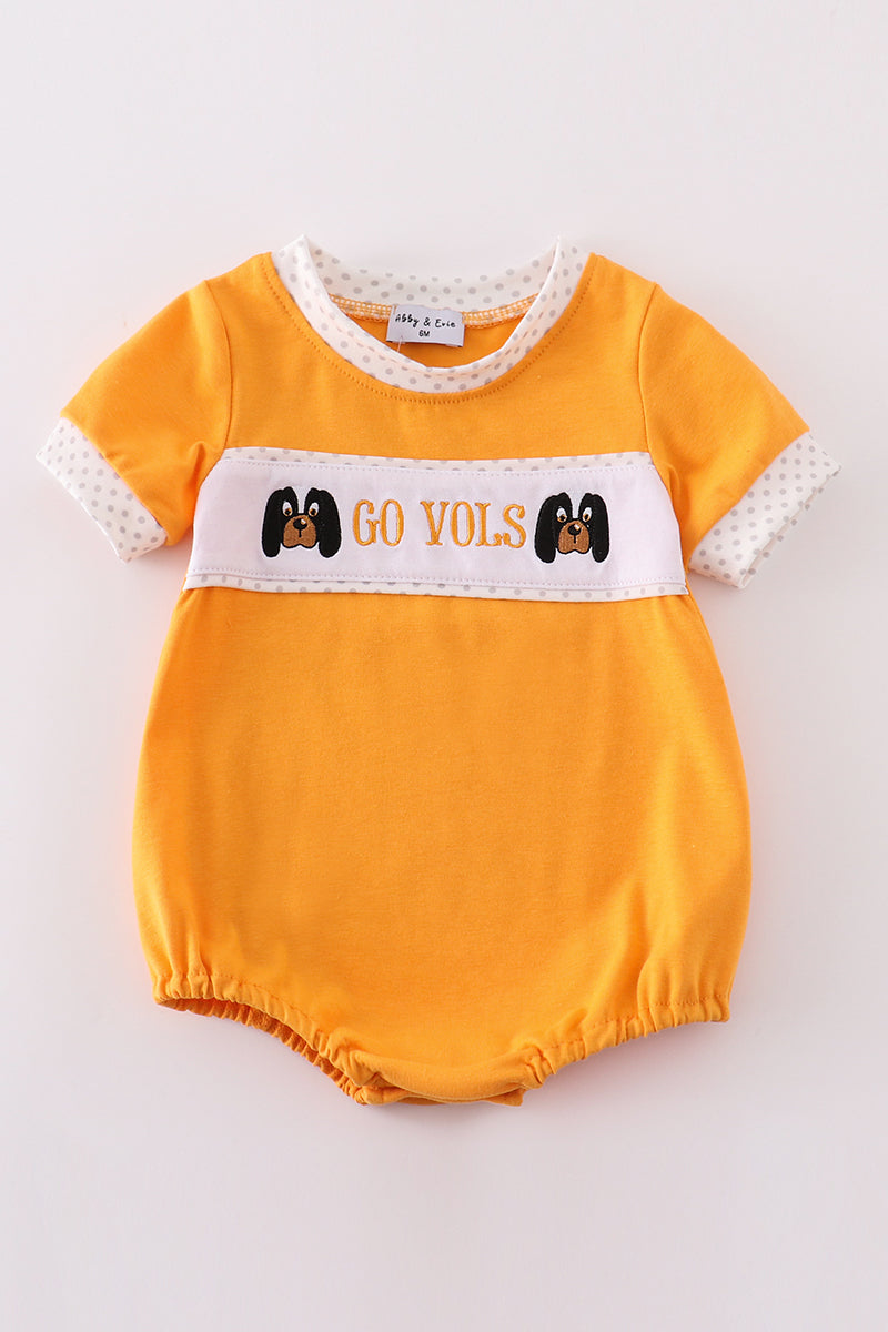 Orange go vols embroidery boy bubble
