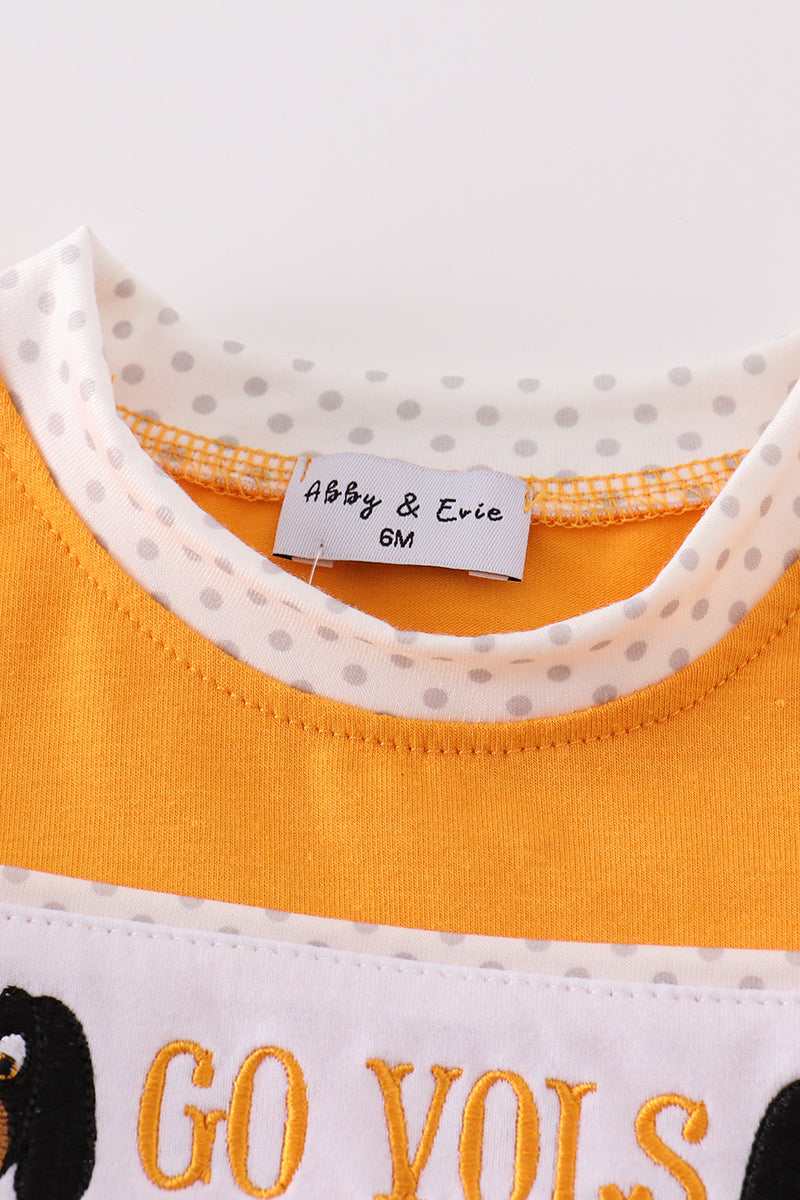 Orange go vols embroidery boy bubble