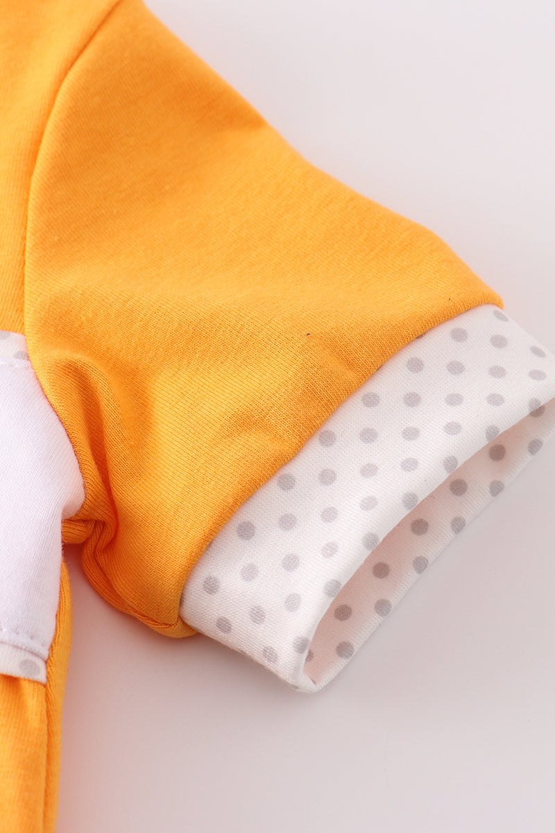 Orange go vols embroidery boy bubble