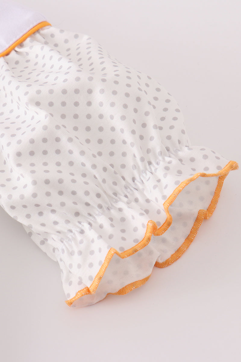 Orange go vols embroidery girl set