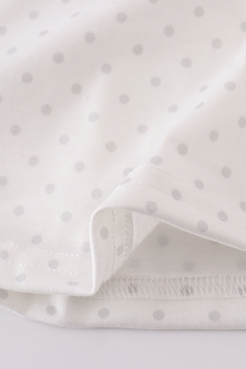 Pink make up embroidery girl dress