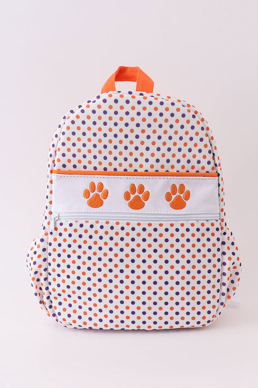 Clemson embroidery backpack