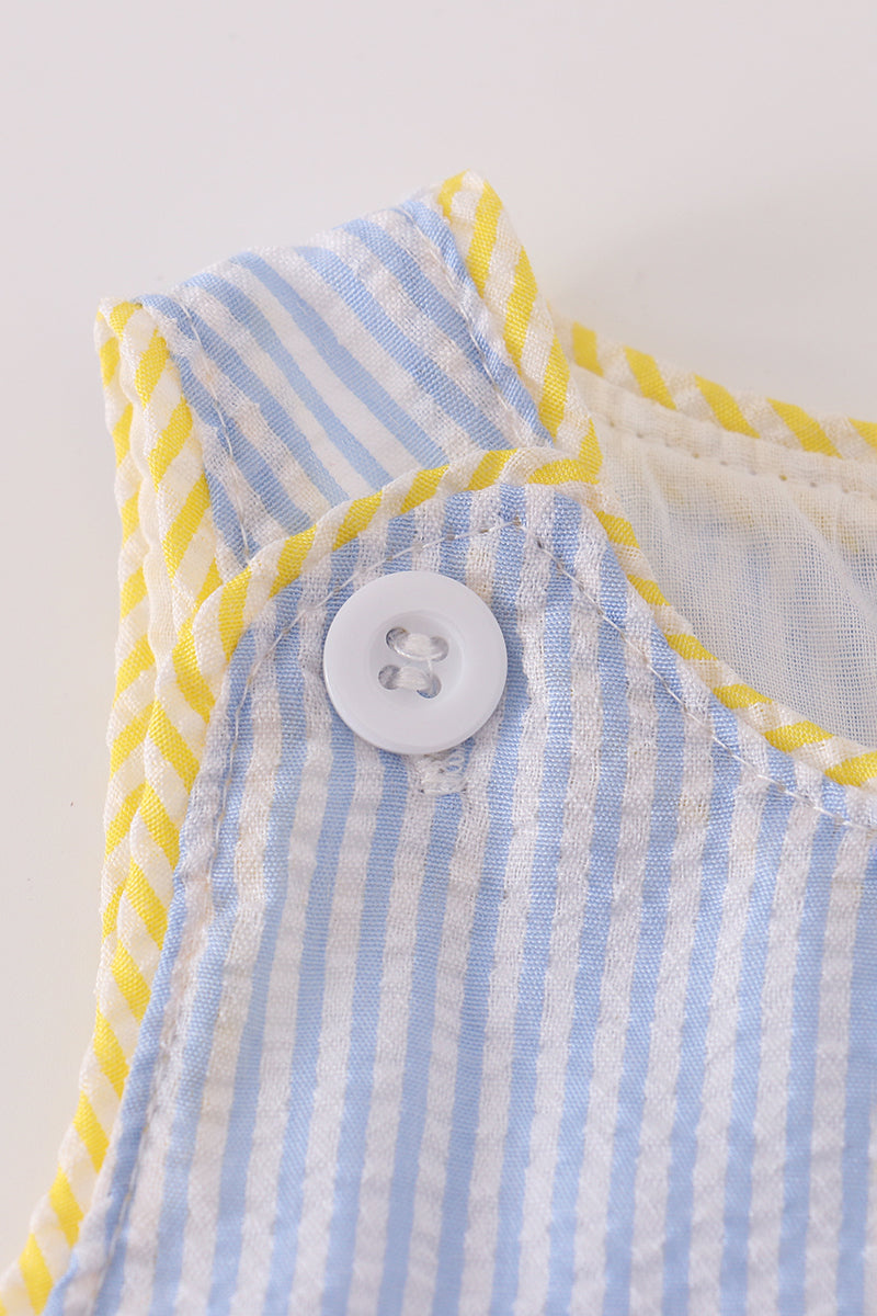 Multi seersucker stripe bubble