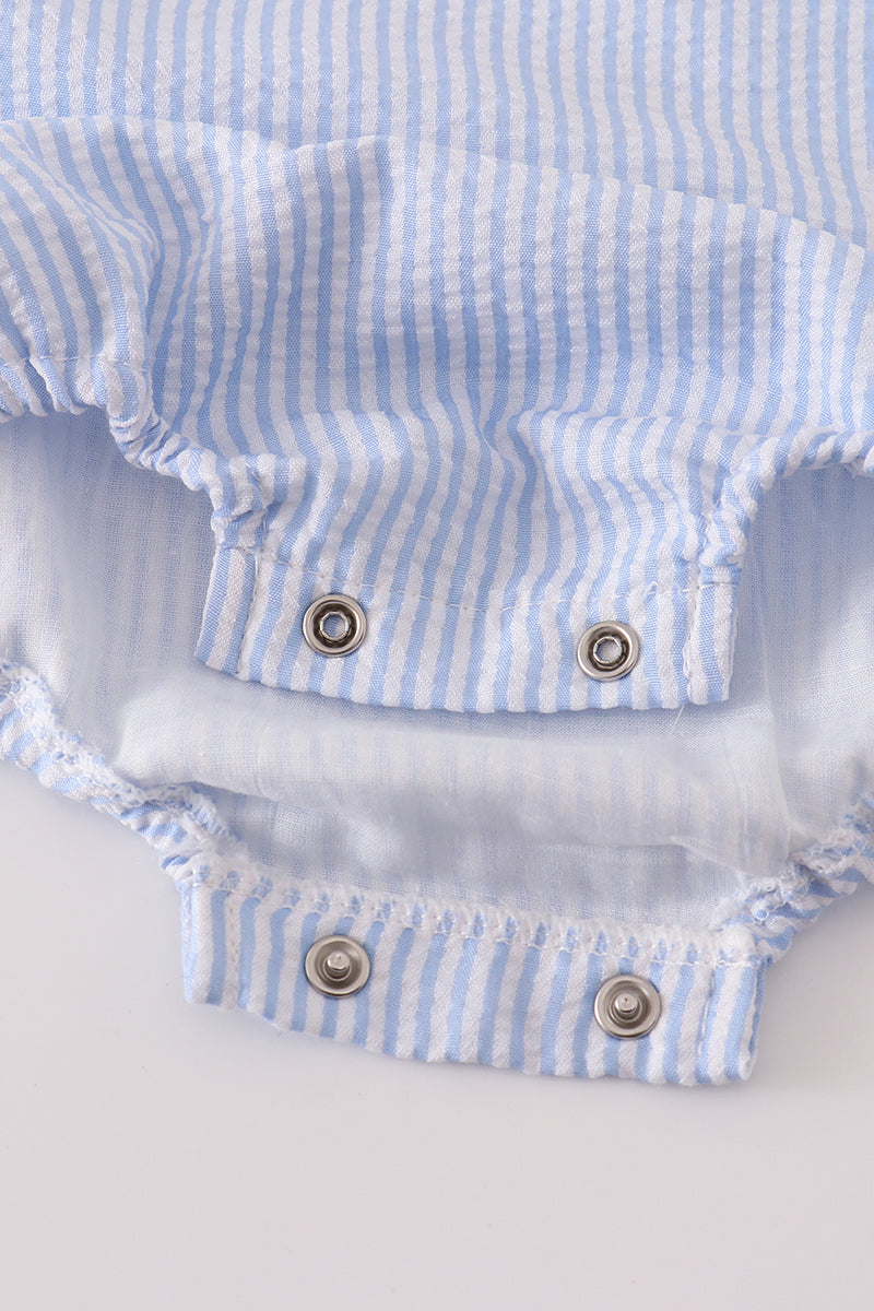 Multi seersucker stripe bubble