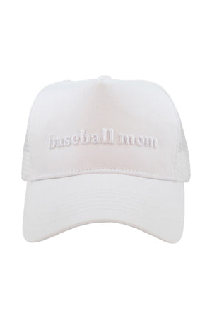 Baseball Mom 3D Embroidered Trucker Hat