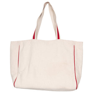 Baseball Oversized Happy Face Tote Bag