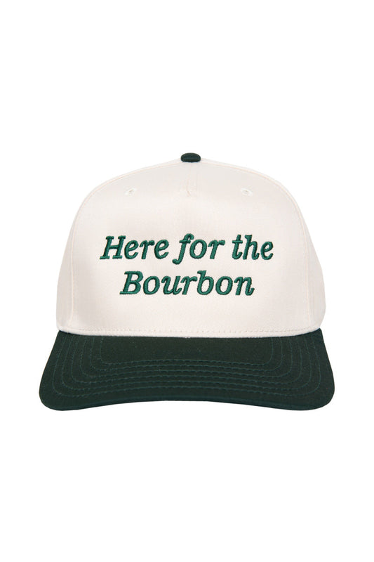Here For The Bourbon Vintage Trucker Hat