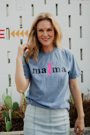 MAMA Lightening Bolt Graphic Tee