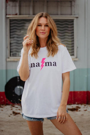MAMA Lightening Bolt Graphic Tee