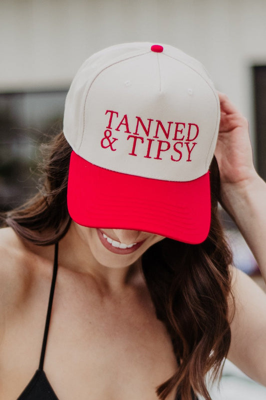 Tanned & Tipsy Vintage Trucker Hat